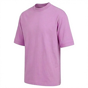 Camisetas de Hombre de Manga Corta con Cuello Redondo, Corte Regular, Ajuste Delgado, Tejido Liso Teñido, Tallas Grandes, Color Sólido, Casual - Product Image 1