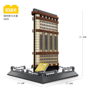 Collection de modèles emblématiques de bâtiments mondiaux en blocs de construction pour adultes – Le Flatiron Building - Product Image 2