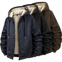 Blouson Bomber Homme Doublé Polaire à Capuche Tailles Européennes S-6XL Hiver Épais Chaud Décontracté Streetwear Manteau Luxe Décontracté Vente en Gros