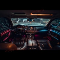 Luz ambiental RHD LHD para BMW Serie 5 F10 F18, lámpara LED de ambiente, actualización de iluminación interior del coche, accesorios para coche, panel de moldura 1:1