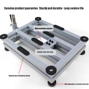 60*80cm Platform timbangan tampilan LED disesuaikan OEM & ODM dukungan kapasitas beban dari 150kg sampai 600kg - Product Image 3