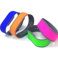 Bracelet étanche 13,56 MHz RFID ISO14443A F08, bracelet MF Classic 1K S50 en silicone RFID pour contrôle d'accès
