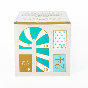 Ensemble de <span class=keywords><strong>calendrier</strong></span> de l'avent de Noël personnalisé boîtes mystère en papier kraft boîte aveugle boîte de comptage de cadeau de Noël de nouvel an avec nœud de ruban - Product Image 3