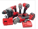 Kit Combinado de Herramientas Eléctricas Inalámbricas de 4 Piezas: Martillo Rotatorio, Amoladora Angular, Taladro Inalámbrico, Llave de Impacto para Batería de 20V <span class=keywords><strong>Milwaukee</strong></span> - Product Image 2