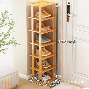 Nan Bamboo Standing <b>Shoe</b> Rack Multi Tier <b>Space</b> <b>Saving</b> Indoor Bedroom Dorm Home Entrance <b>Storage</b> Organizer - Product Image 4