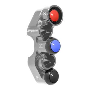 Interruptor de manillar derecho para Kawasaki Ninja ZX-6R (orificios universales) (titanio) - Product Image 3