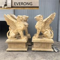 Statues de Sphinx en marbre noir antique, grande taille, style égyptien et grec, à vendre