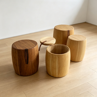 Artisanat en bois personnalisé, best-seller, mini baril en bois naturel pour le stockage des cigares, petit baril en bois pour le stockage des grains de café