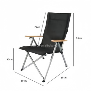 Sedia Pieghevole da Campeggio per Esterni, Reclinabile Casual con Schienale Alto, Sedia da Picnic Sea Dog per Esterni - Product Image 4