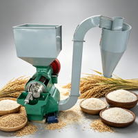 Équipement de mouture de céréales agricoles robuste avec moteur diesel, machines à moudre le riz à moteur diesel