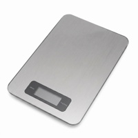 Balance de cuisine en acier inoxydable, fine et minimaliste, pour la pâtisserie et la cuisson à domicile, mesure précise en grammes