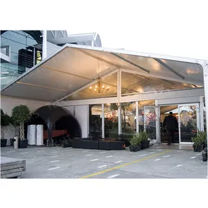 10x40 متر حار بيع زجاج صغير الجدران واضح تمتد سرادق خيمة exhibiltion للبيع في الصين Tendars