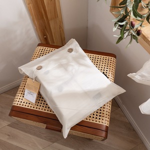 100% Cotton Duvet Cover Queen Size <strong>Beige</strong> Fade-Resistant Linen Like Luxury Soft Thin <strong>Bedding</strong> <strong>Set</strong> with Private Label - Product Image 3