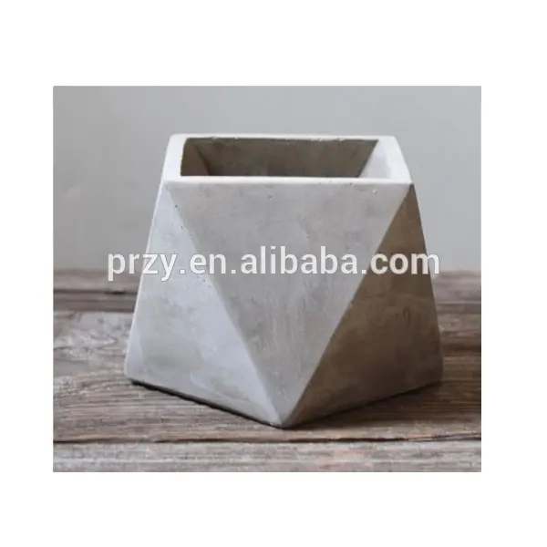 シリコーン型新しい幾何学的コンクリートセメント3D花瓶手作り植木鉢型