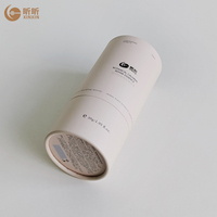 Tube cylindrique en papier écologique personnalisé pour l'emballage de parfums, d'huiles essentielles, de bougies, de cosmétiques, de flacons en verre, avec logo personnalisé