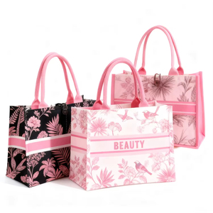 Sac fourre-tout en <span class=keywords><strong>toile</strong></span> de coton écologique, pliable et recyclable, avec poignée, design personnalisé avec logo d'entreprise. - Product Image 1