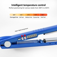 Catokan Rambut Keramik Turmalin Pemanas Cepat & Tongkat Curling 2-in-1 untuk Rambut Basah/Kering Anti-Scald Desain Berkabel