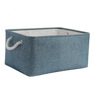 베스트 셀러 현대 직물 보관 바구니 천연 면 보관함 습기 방지 홈 장식 - Product Image 1