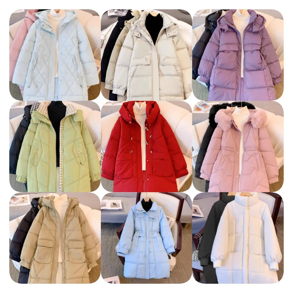 겨울 거위 다운 재킷 여성 야외 코트 엑스트라 쇼트 겨울 화이트 오리 다운 작물 여성용 패딩 재킷 다운 코트