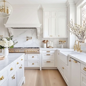 Tengce 2025 High End Solid Wood Luxury Modular Custom Shaker Style Modern Custom-Made Kitchen <b>Cabinet</b> <b>China</b> - Product Image 2