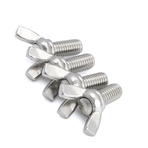 Écrou à oreilles en acier inoxydable 304/316 de l'usine Bibo Yaente, raccord de construction M8-M24, écrou à griffes en laiton avec insert nylon, usine Yaente, acier inoxydable - Product Image 2