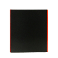 Nouveau design, interrupteur mural PC 1 gang 1 voie, cadre noir et rouge, gros bouton, 10A 250V, vente en gros