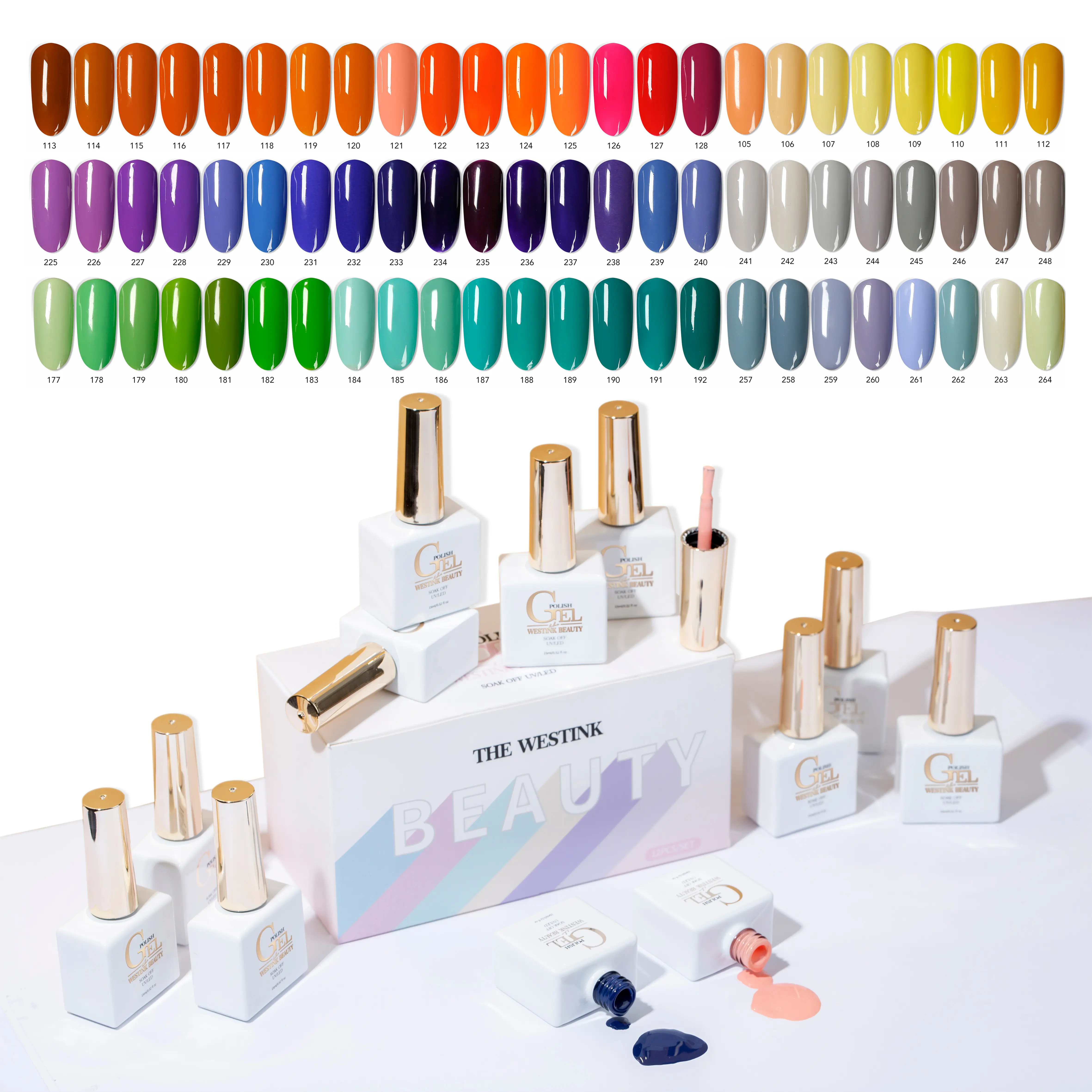 15ml Gel smalti personalizzati colori 453 Gel smalto Set Flash unghie colorate per il commercio all'ingrosso