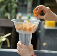 Gobelets réutilisables en plastique pour boissons et collations, empilables avec couvercle, pour café et autres boissons, vente en gros, Chine
