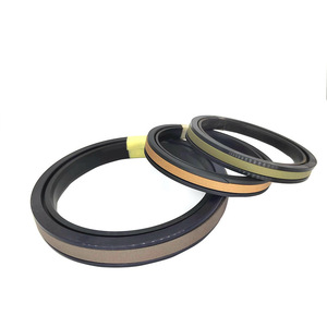 Excavator Hydraulic Cylinder SPGW Piston Oil Seals Packings Replacement High Quality Oil Resistant NBR FKM PU <b>PTFE</b> Industry Use - Product Image 2