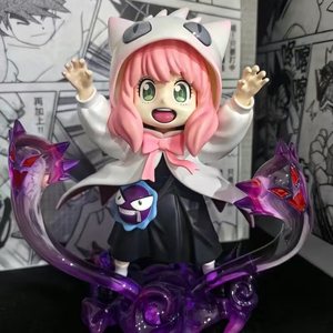 CHXU Pokemoned Gengar 2 Stili Nuovo Anime <span class=keywords><strong>Spy</strong></span> <span class=keywords><strong>Family</strong></span> Gengar GK Modello Fatto a Mano Statua Action Figure in PVC Giocattoli - Product Image 3
