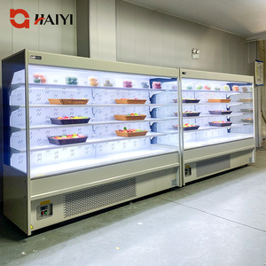 Vitrine réfrigérée ouverte multi-niveaux pour supermarché commercial, avec rideau d'air, type réfrigérateur de présentation - Product Image 2