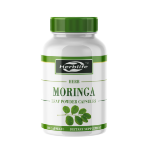 Extrait de feuilles de Moringa OEM/ODM, 120 capsules pour 60 portions par flacon |   Complément alimentaire à base d'extrait de feuilles de Moringa végétalien - Product Image 1