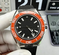 Montre de plongée automatique de haute qualité pour hommes, bracelet en acier inoxydable, cadran lumineux, étanche, montre-bracelet pour hommes d'affaires