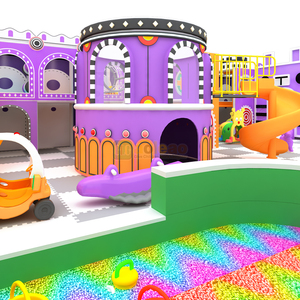 <span class=keywords><strong>Parque</strong></span> <span class=keywords><strong>de</strong></span> Atracciones Infantil Interior <span class=keywords><strong>de</strong></span> Grado Comercial con Trampolín Suave y Toboganes - Product Image 3