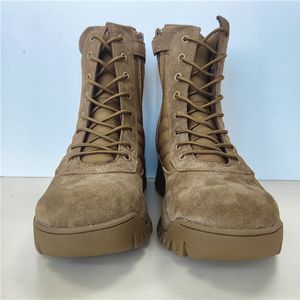 TSB09 2025 Nuevas Botas de Montañismo Color Café Oscuro, Botas de Desierto Resistentes para Hombre, Cuero Vacuno de Gamuza - Product Image 3