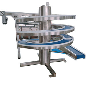 Maxsen tự động Pallet băng tải Modular vành đai xoắn ốc Hệ thống băng tải hộp đóng gói ngành công nghiệp thực phẩm PVC vật liệu nhựa xoắn ốc - Product Image 3