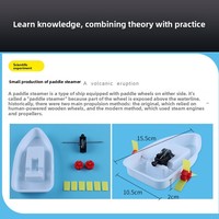 Kit de Montaje de Barco de Agua DIY, Experimento Científico, Material Didáctico STEM, Juguete Educativo para Niños, Aprendizaje Temprano de Física, Regalo Creativo