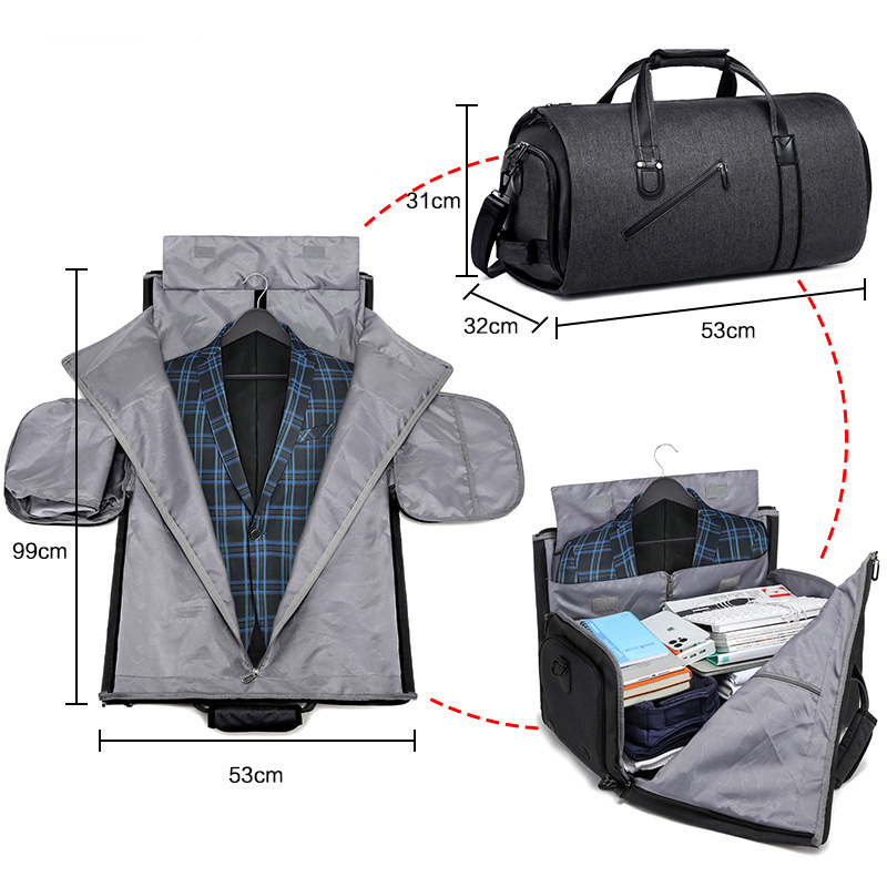 Borsa Da Viaggio Convertibile Per Abiti - Duffle Bag Pieghevole | Grande Capacità | Per Donne - Foto 5