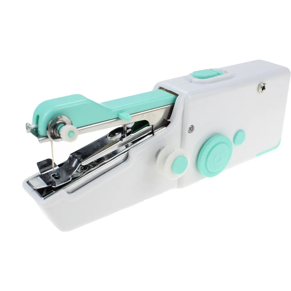 Mini máquina de coser portátil, costura eléctrica práctica, tipo sobre bloqueo, Japón, Rusia, hogar