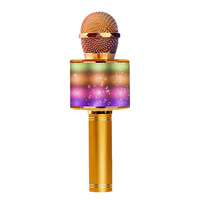 Microphone sans fil pour karaoké à domicile avec suppression du bruit et enregistrement, compatible avec Android