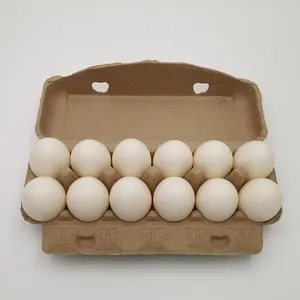 Umweltfreundliche zellstoff ei kartons recycelbar papier eier box biologisch abbaubar papier ei tablett