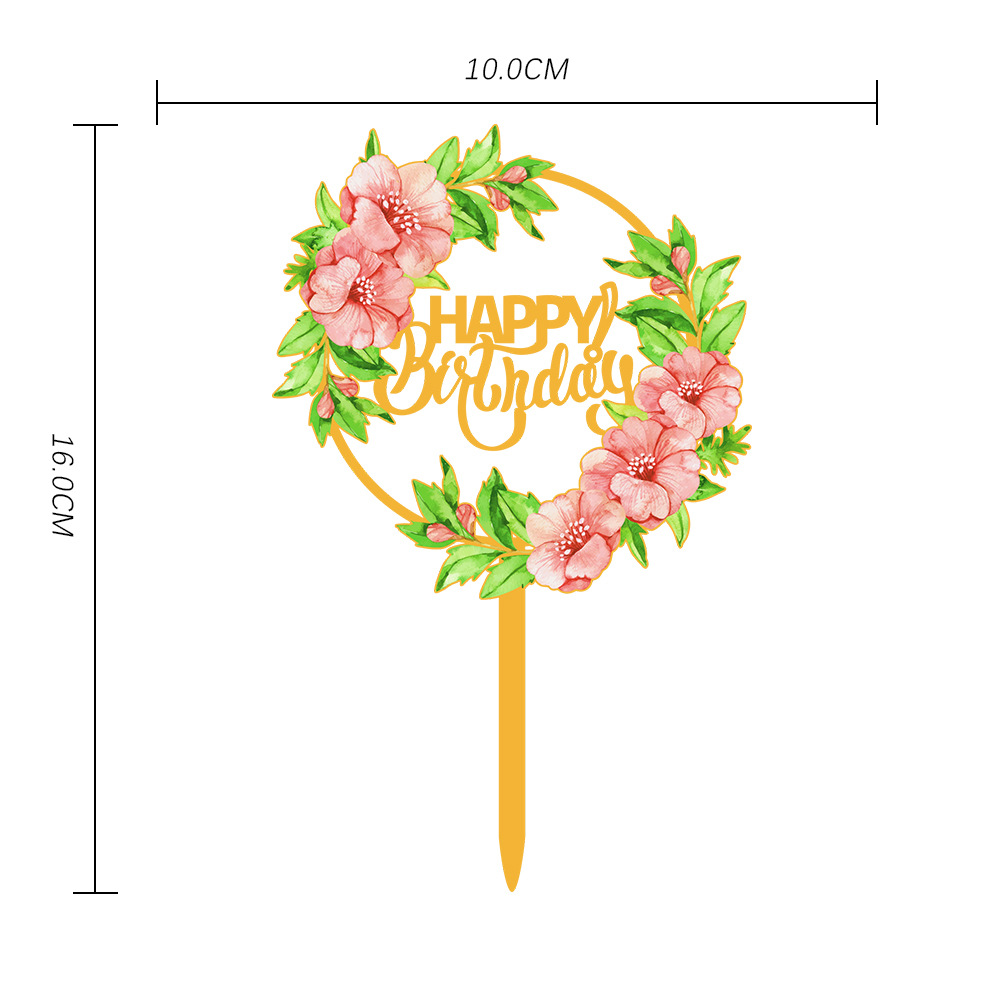beautiful-flower-3d-print-happy-birthday-acrylic-cake-topper for Printable Floral Free Printable Happy Birthday Cake Topper Printable Beautiful Flower 3D Print Happy Birthday Acrylic Cake Topper for Printable Floral Free Printable Happy Birthday Cake Topper Printable