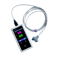 Oxymètre de pouls vétérinaire portable avec options de sondes multiples, écran tactile portable pour animaux de compagnie, certifié CE
