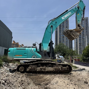 รถขุดไฮดรอลิกแบบตีนตะขาบ Kobelco SK380XD มือสอง ขนาด 38 ตัน พร้อมเครื่องยนต์ฮีโน่และปั๊ม สำหรับงานก่อสร้างและเหมืองแร่ - Product Image 2