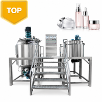 Machine de mélange homogénéisante et émulsifiante sous vide automatique pour la production de crèmes cosmétiques, de lotions et de soins de la peau avec un mélange à haute vitesse