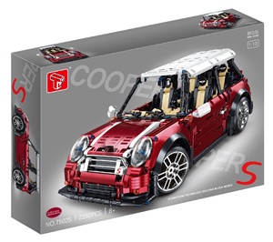Mini-voiture de sport électroplaquée statique MOC DIY, ensemble de blocs de construction à l'échelle 1:8 pour adultes et enfants, idéal pour cadeau et exposition - Product Image 1