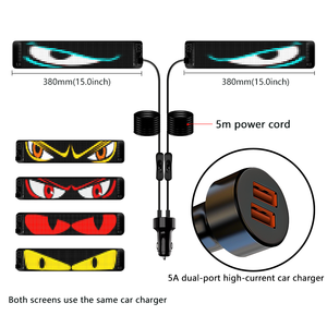 Smartphone <strong>APP</strong> &amp; Remote <strong>Control</strong> <strong>LED</strong> Flexible Screen <strong>LED</strong> <strong>Matrix</strong> <strong>Pixel</strong> <strong>Panel</strong> 5V USB Car Rear Window <strong>LED</strong> Screen - Product Image 4