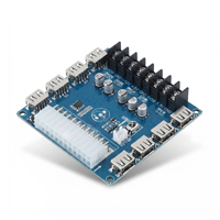 Carte adaptateur de distribution d'alimentation ATX 20/24 broches avec 8 ports USB 5V pour châssis d'ordinateur de bureau