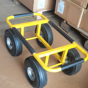 Chariot à quatre roues TC2007B, capacité de charge 300 kg, structure en acier, chariot à outils robuste pour le transport de planches en bois - Product Image 2