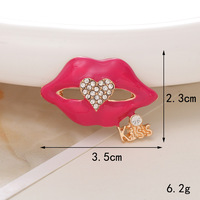 Ensemble de breloques DIY de luxe en strass pour lèvres et rouges à lèvres, accessoires de fabrication de bijoux fantaisie pour artisanat